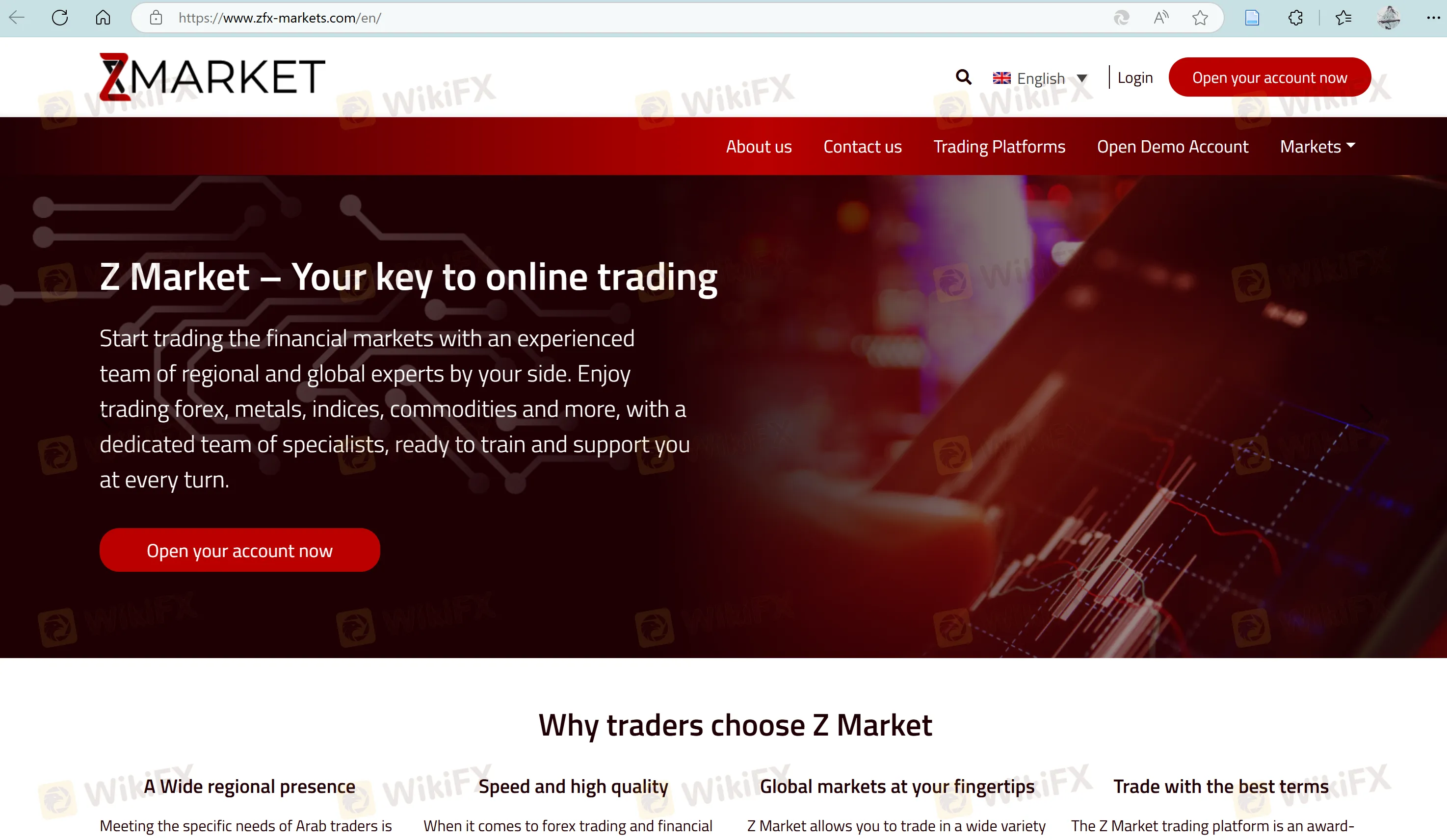 الصفحة الرئيسية لـ Z Market