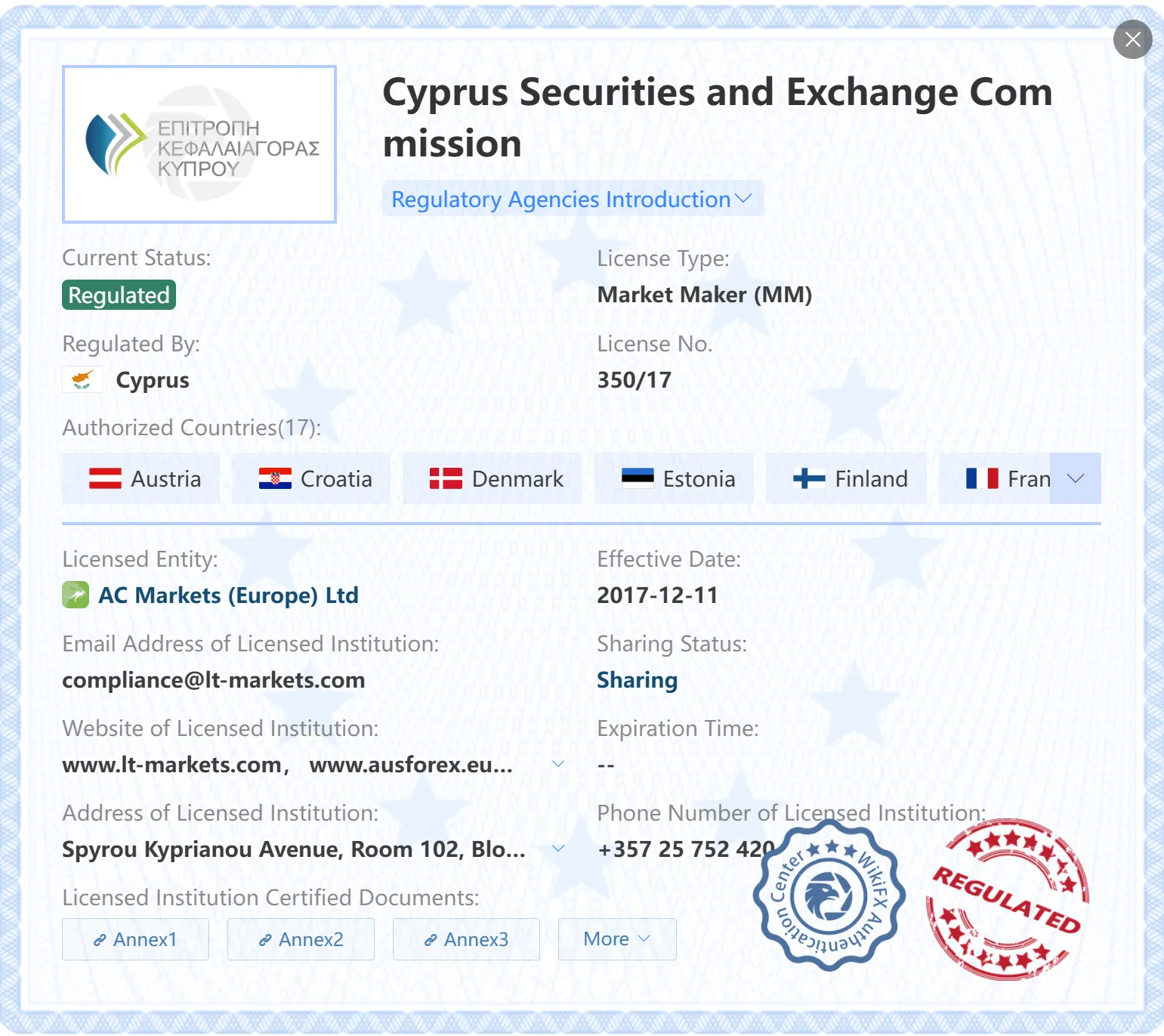 CYSEC tarafından düzenlenmiştir CYSEC tarafından düzenlenmiştir