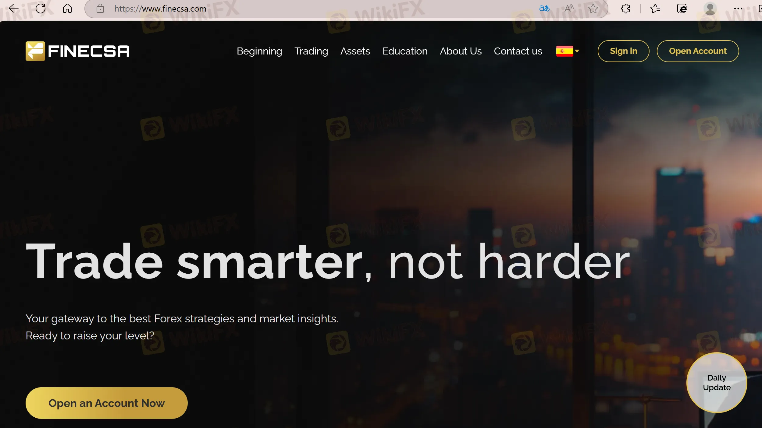 Finecsa's homepage