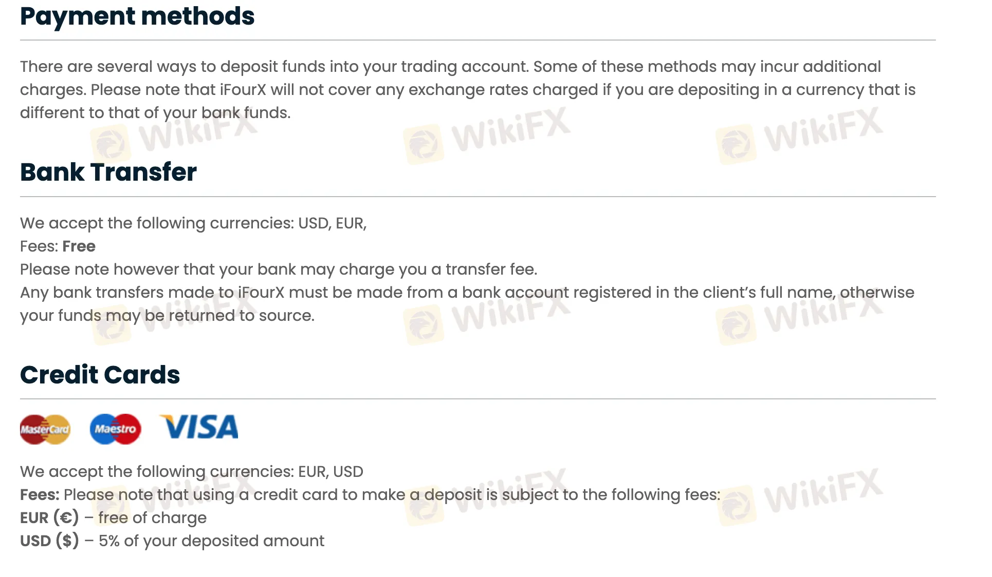 Deposit and Withdrawal