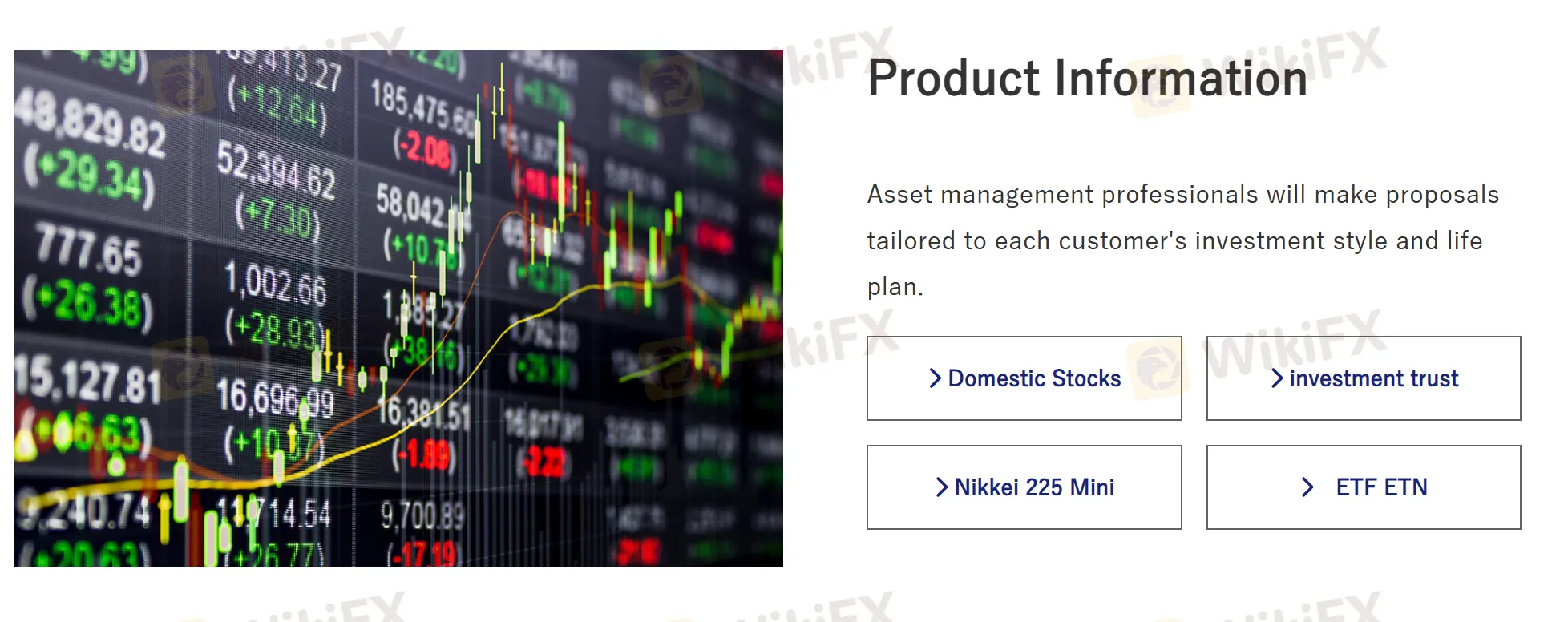 Japan Private Asset पर क्या व्यापार किया जा सकता है?
