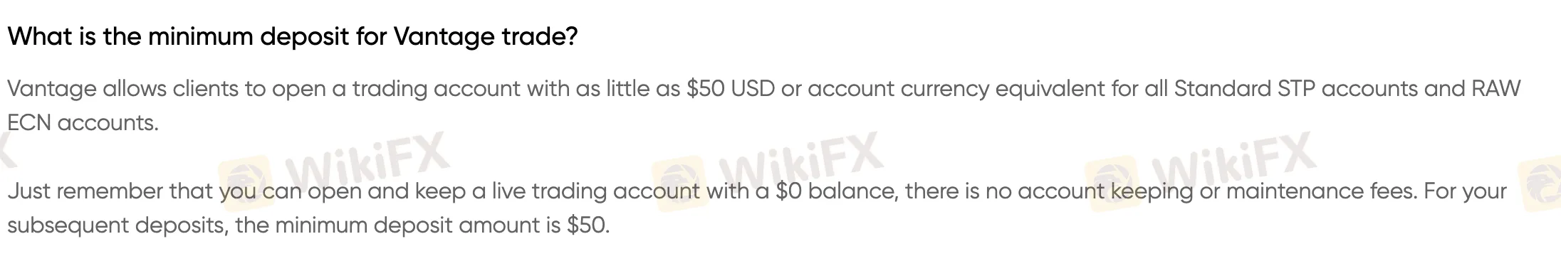 Deposit and Withdrawal