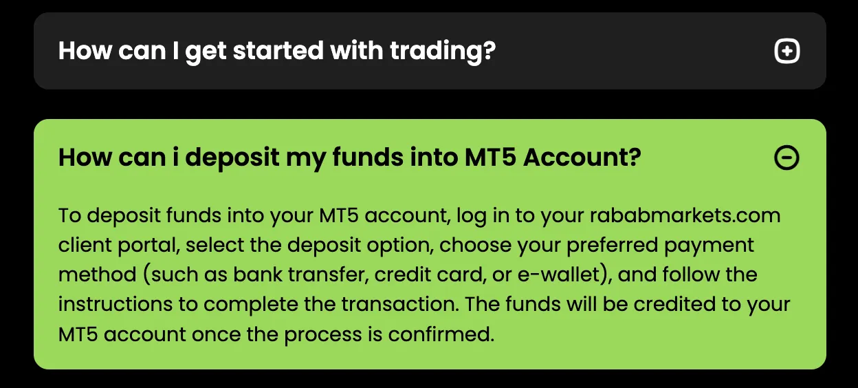 Deposit and Withdrawal Deposit and Withdrawal