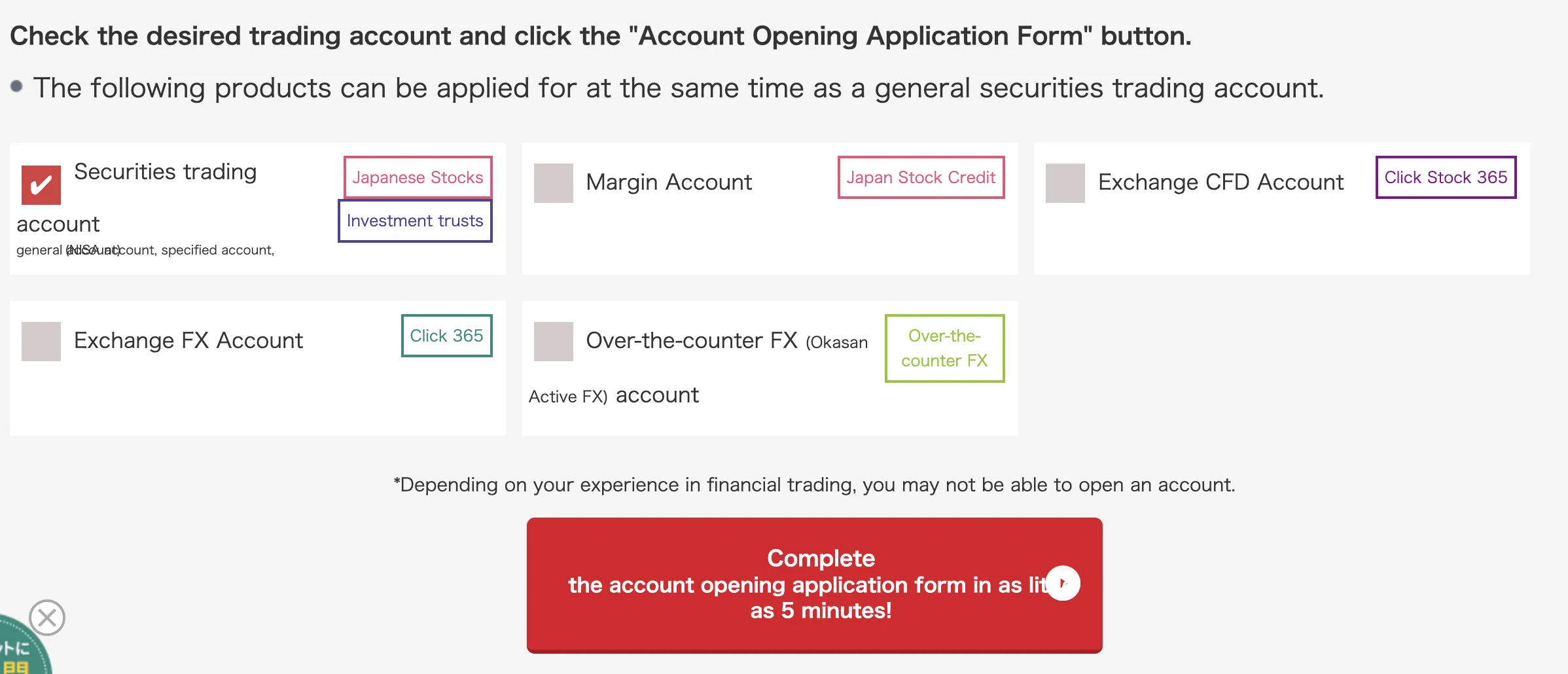 Account Types Account Types