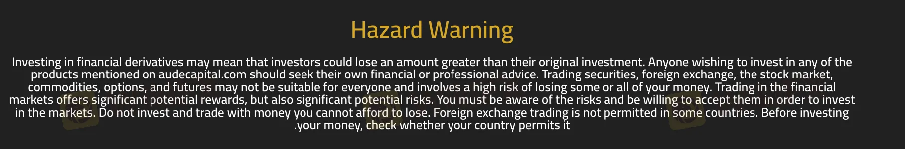 ما الذي يمكنني التداول به على Aude Capital؟ ما الذي يمكنني التداول به على Aude Capital؟