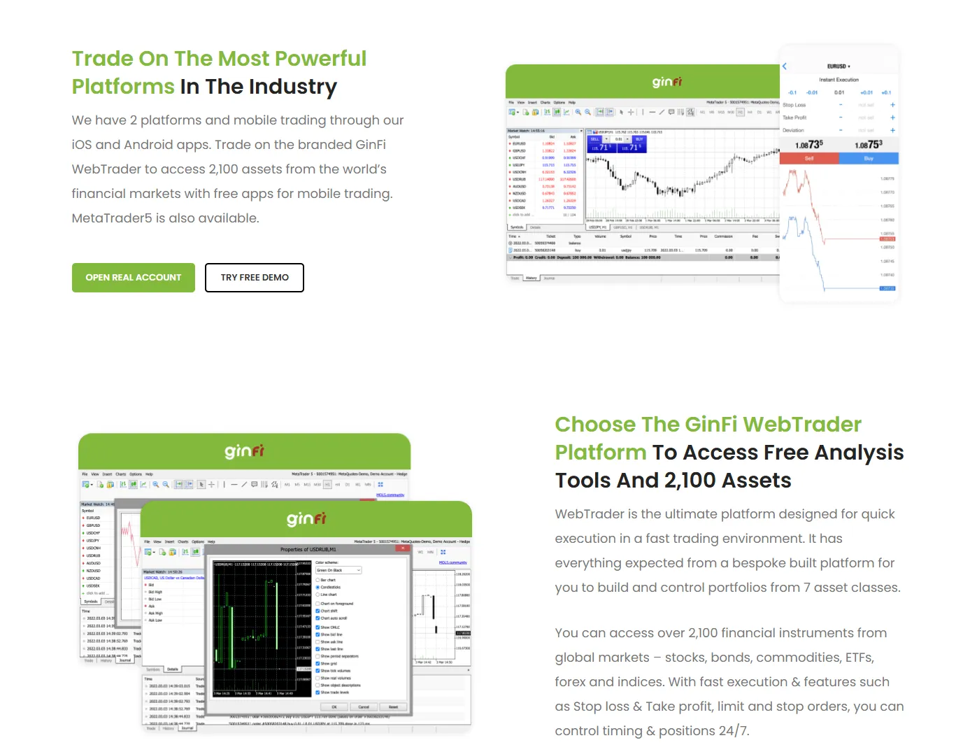GinFi trading platform 1