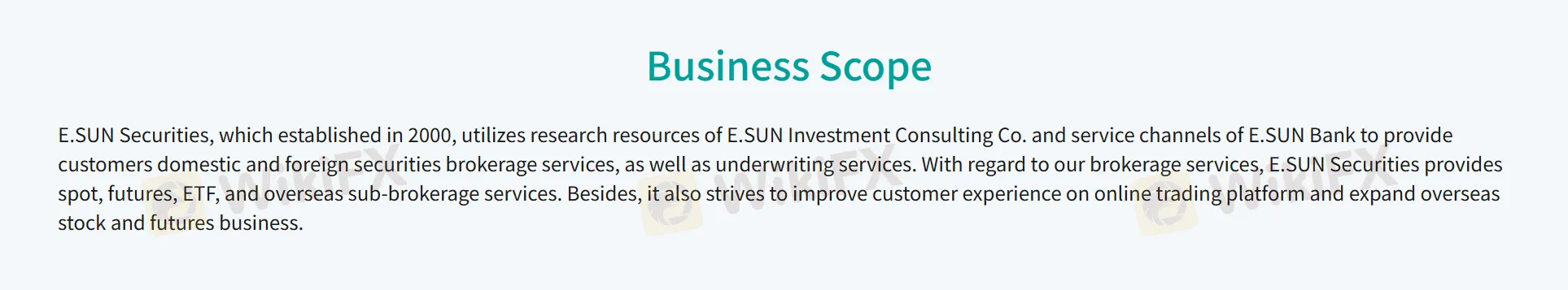 business scope