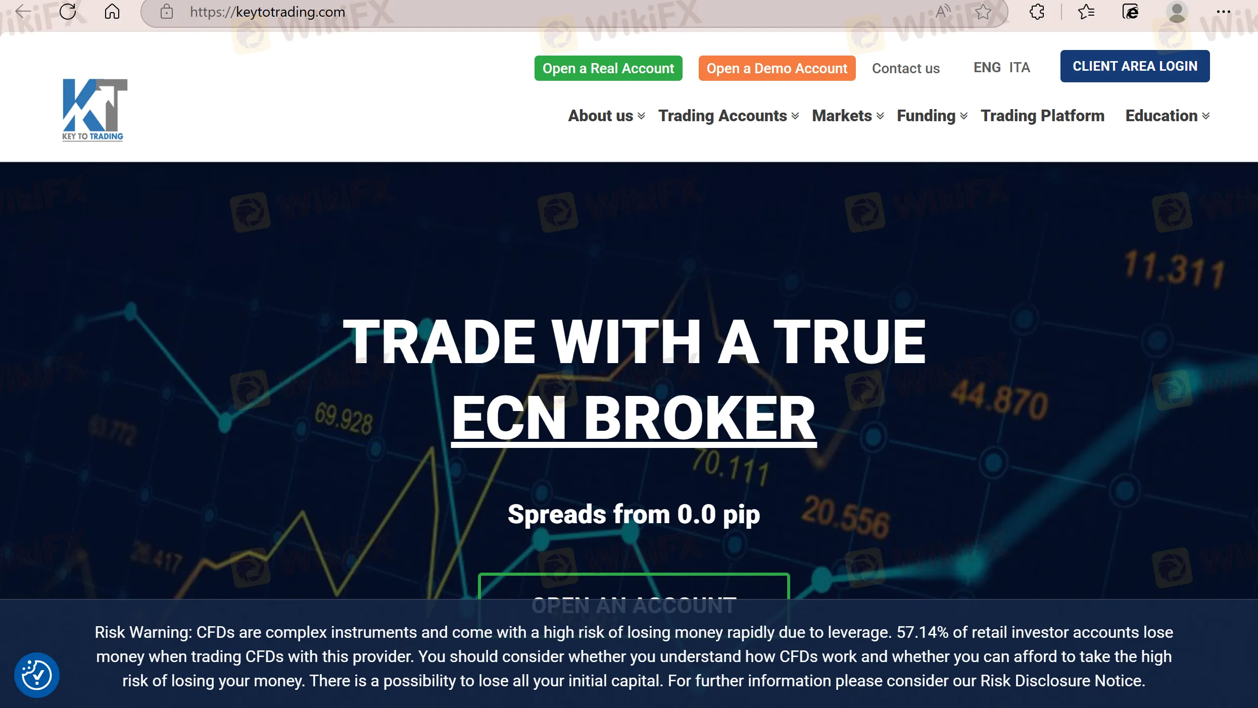 Key to Trading's homepage