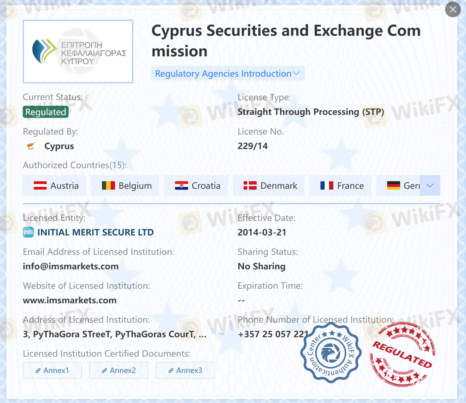 Regulado pela CySEC