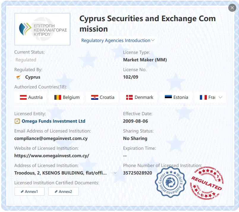 OMEGA license