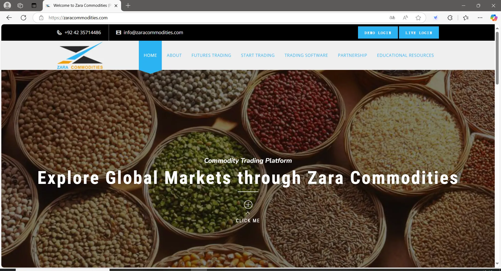 Zara Commodities info