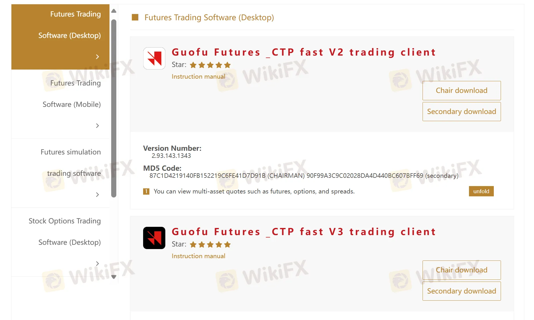 GUO FU FUTURES plataporma 1