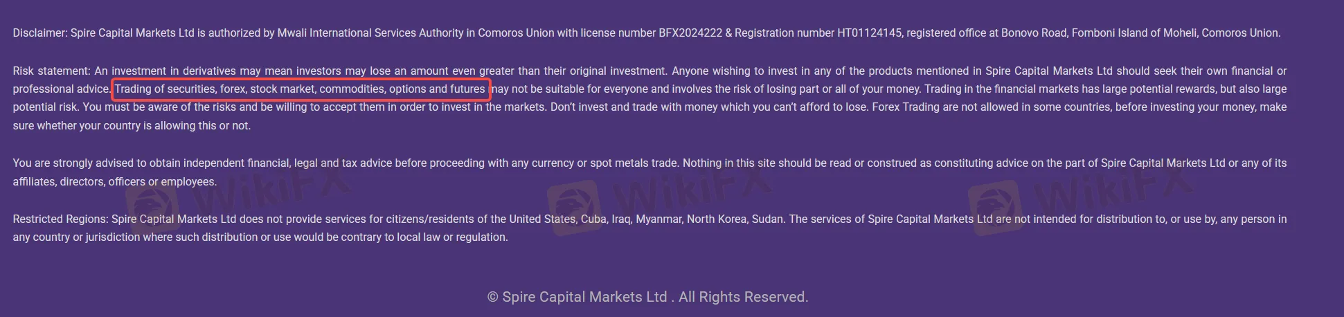 Spiremarket products