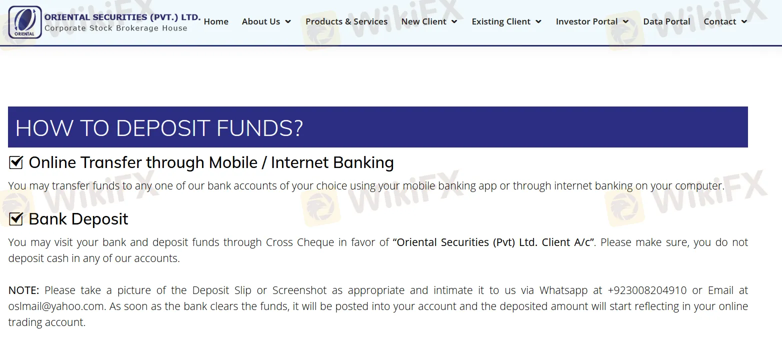 OSL deposit