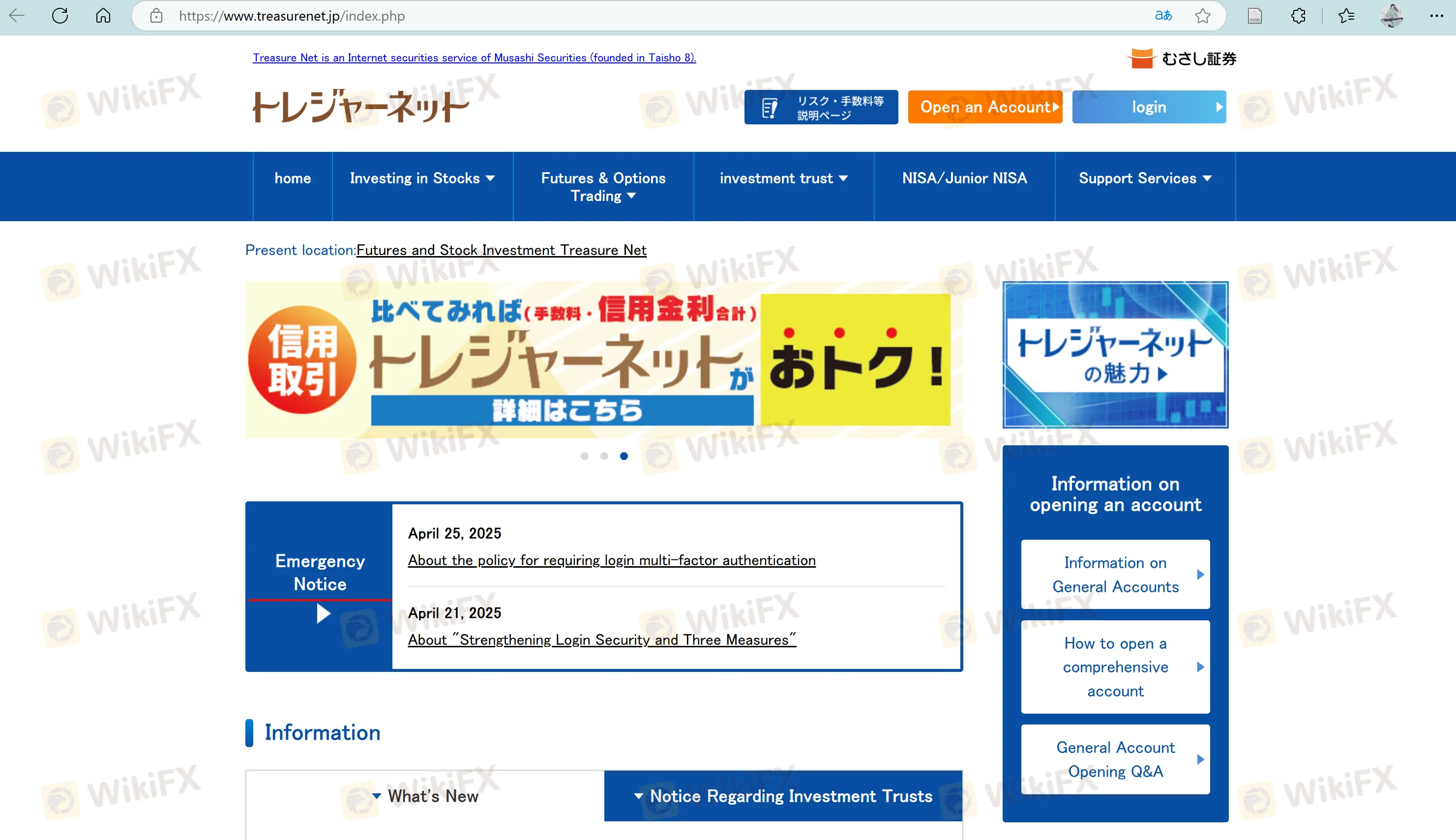 Treasurenet información