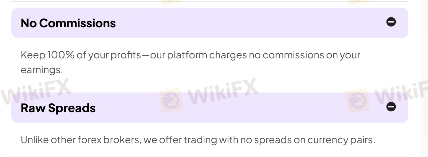 Bazaar FX fees