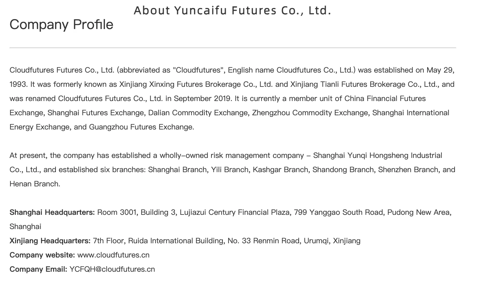 Cloudfutures produk