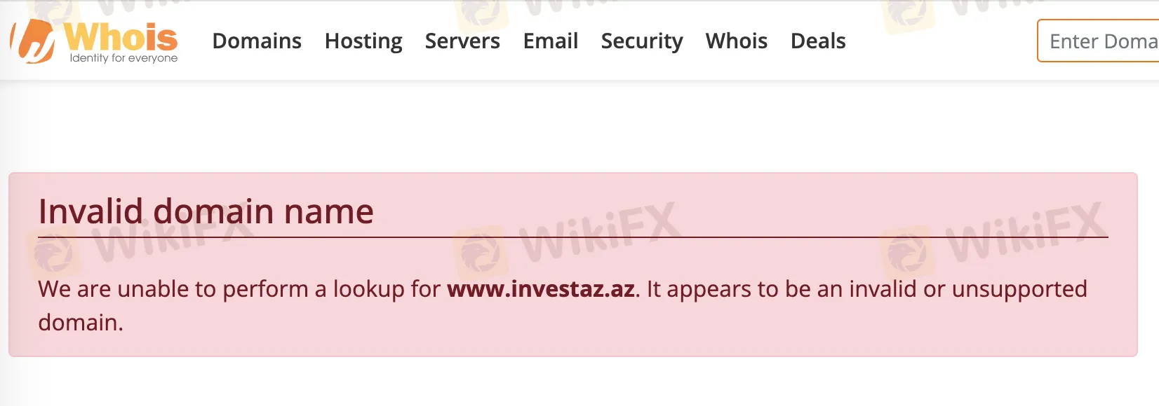  InvestAZ نطاق