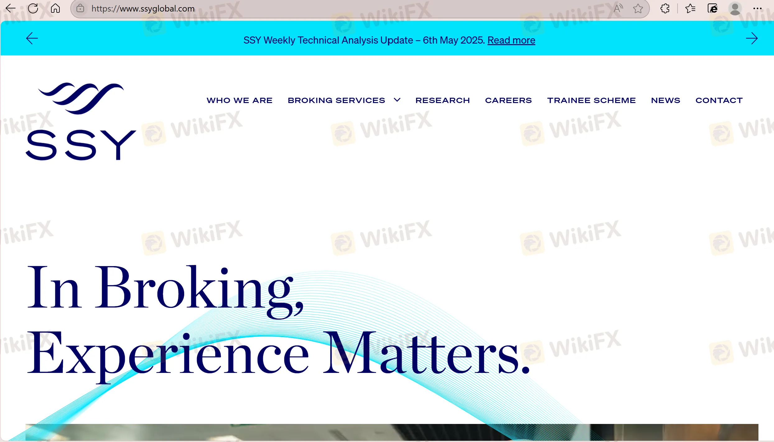 Página de inicio de SSY