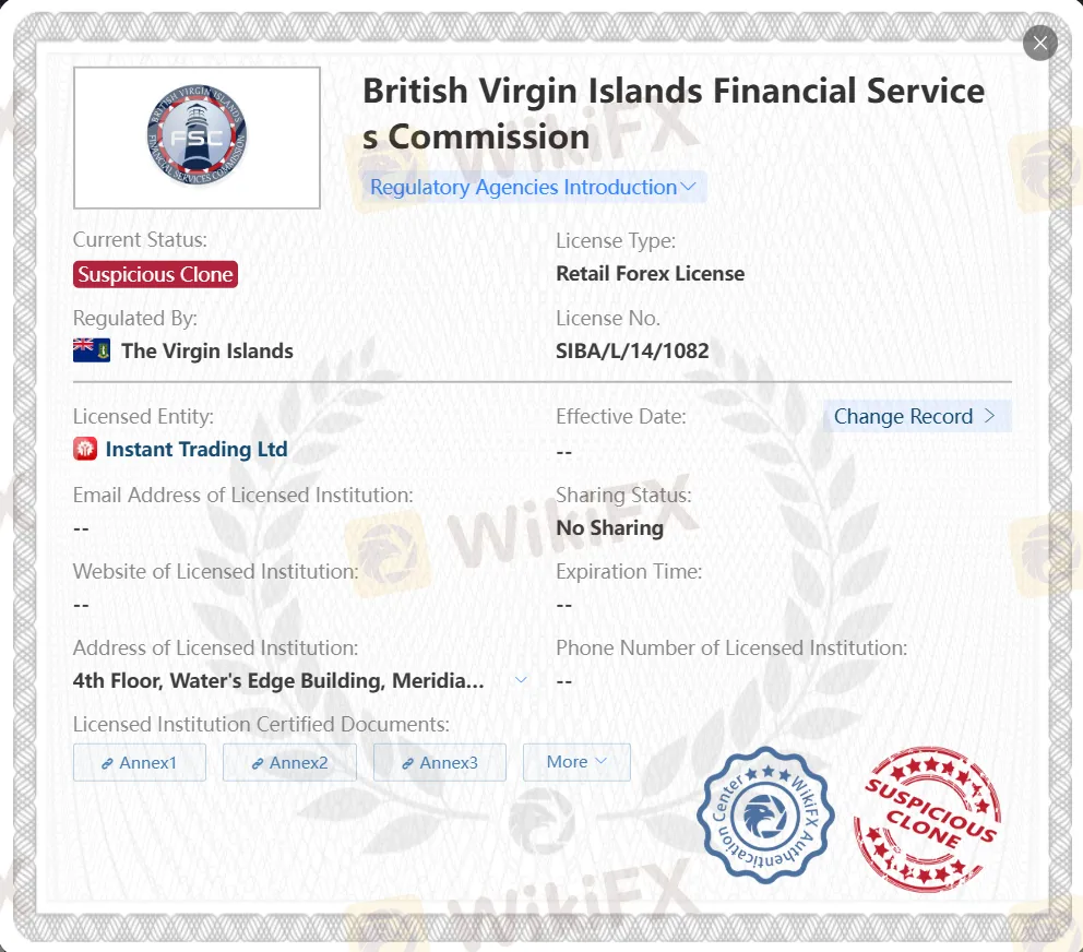 InstaForex license
