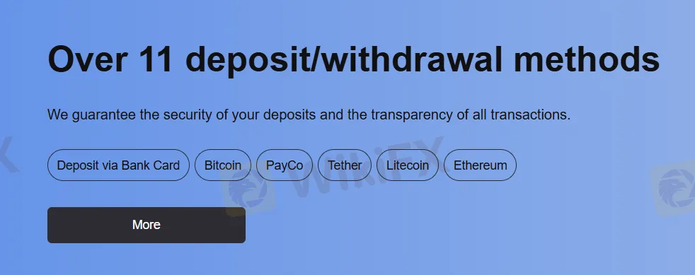 Deposit and Withdrawal