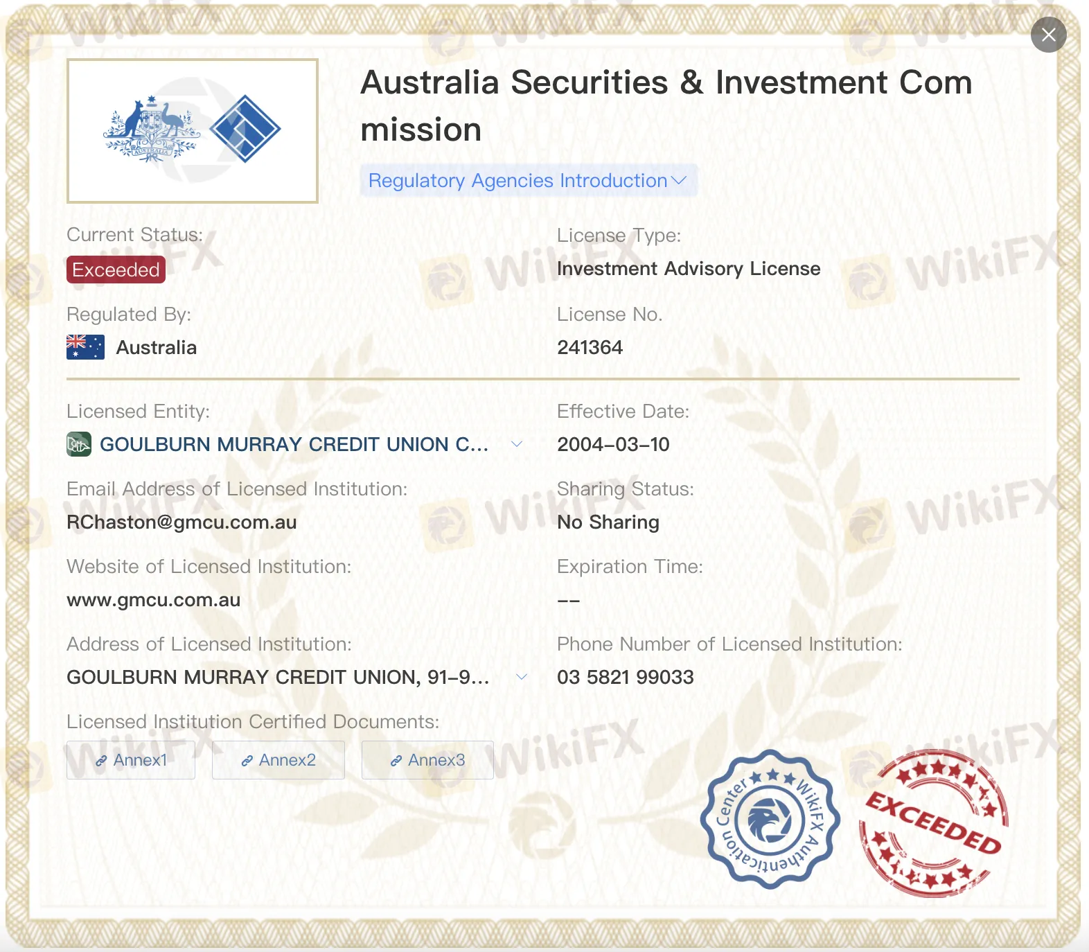 GMCU License