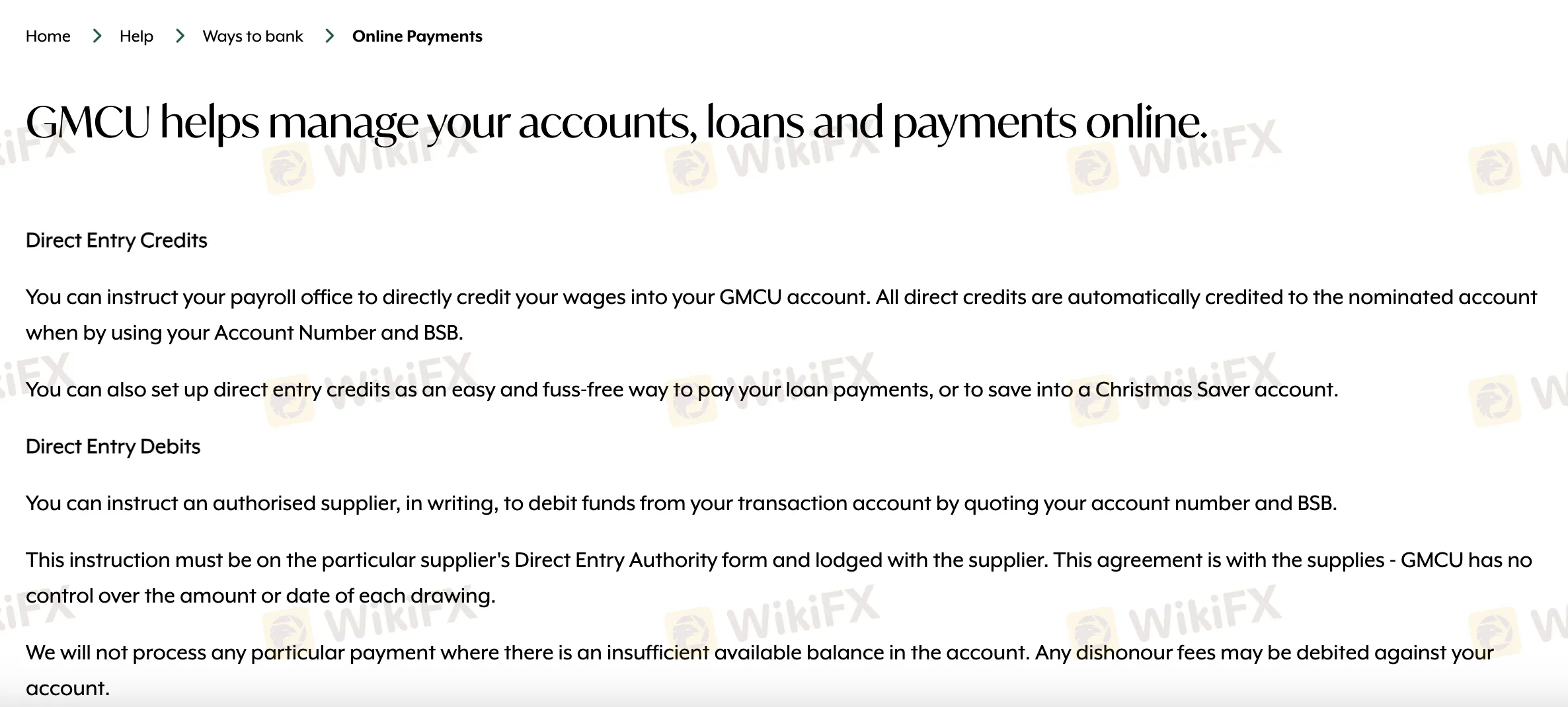 Deposit and Withdrawal