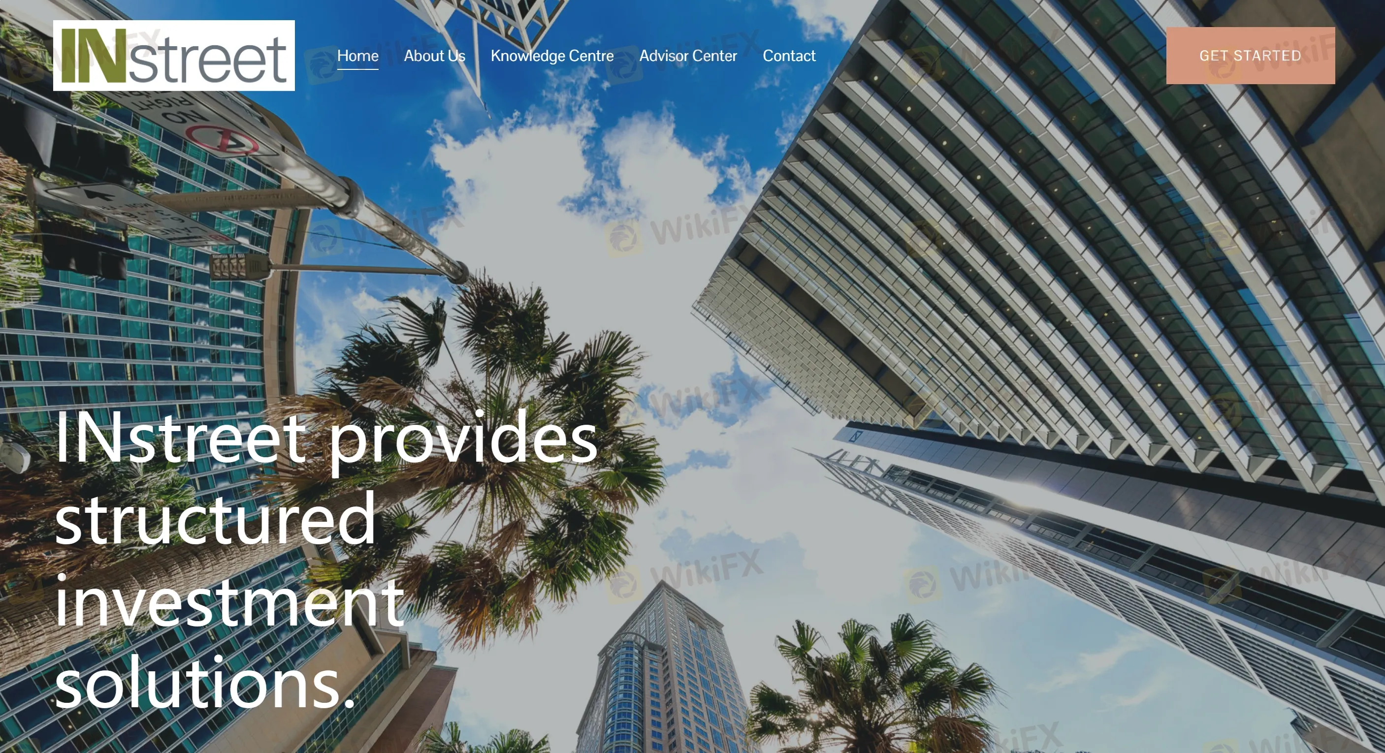 Instreet's homepage