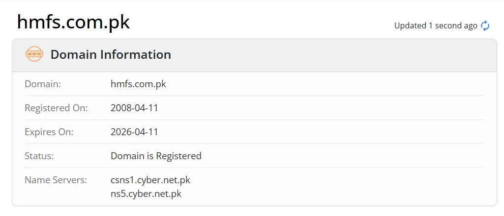 Domain information