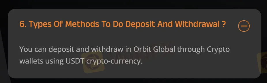 Deposit and Withdrawal