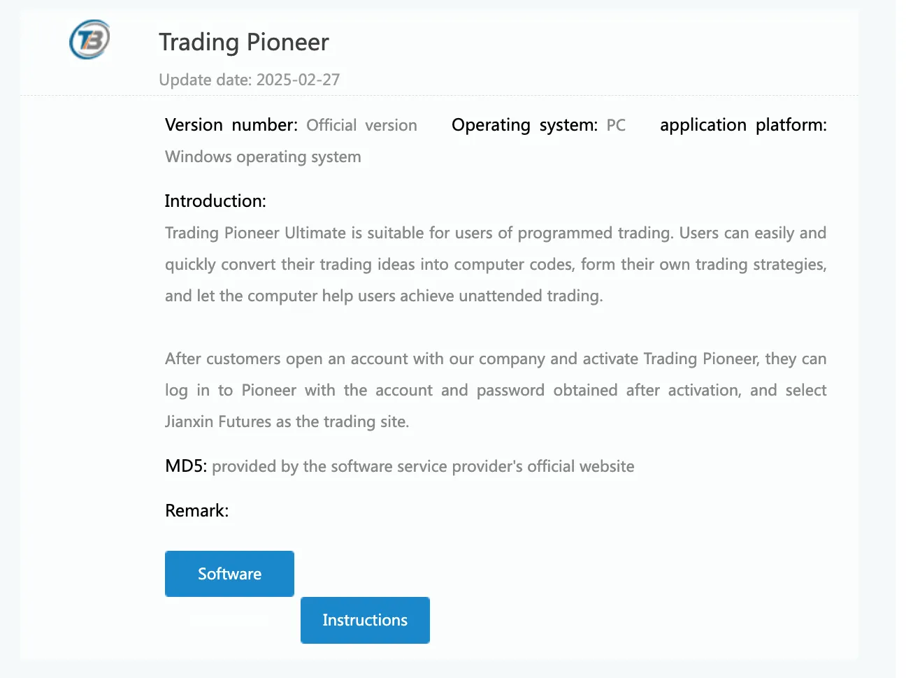 Plateforme de trading Plateforme de trading