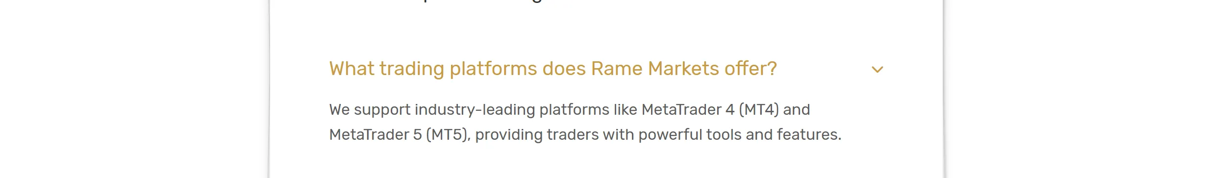 MetaTrader 5 MetaTrader 5