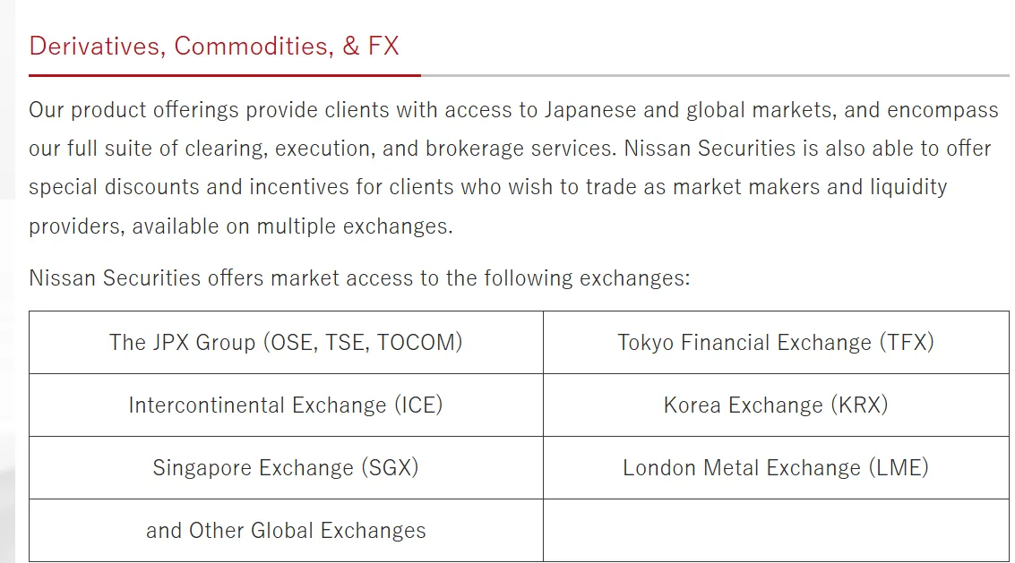 What Can I Trade on Nissan Securities? What Can I Trade on Nissan Securities?