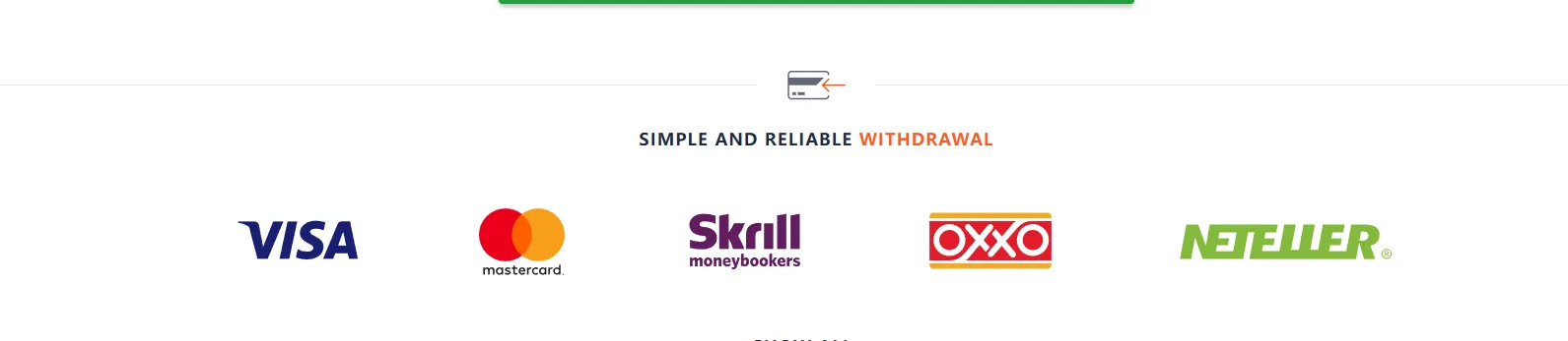 Payment options Payment options