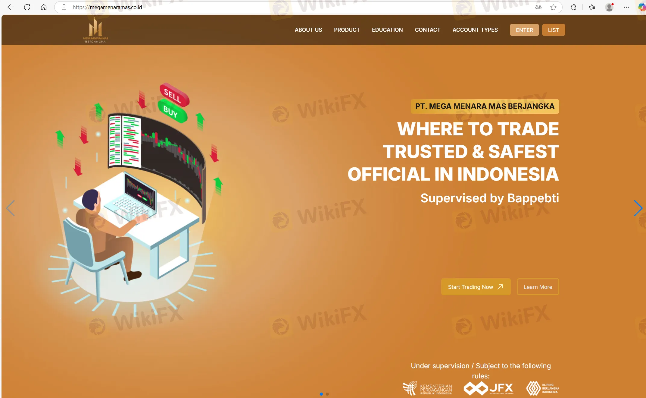 PT. MEGA MENARA MAS BERJANGKA's homepage PT. MEGA MENARA MAS BERJANGKA's homepage