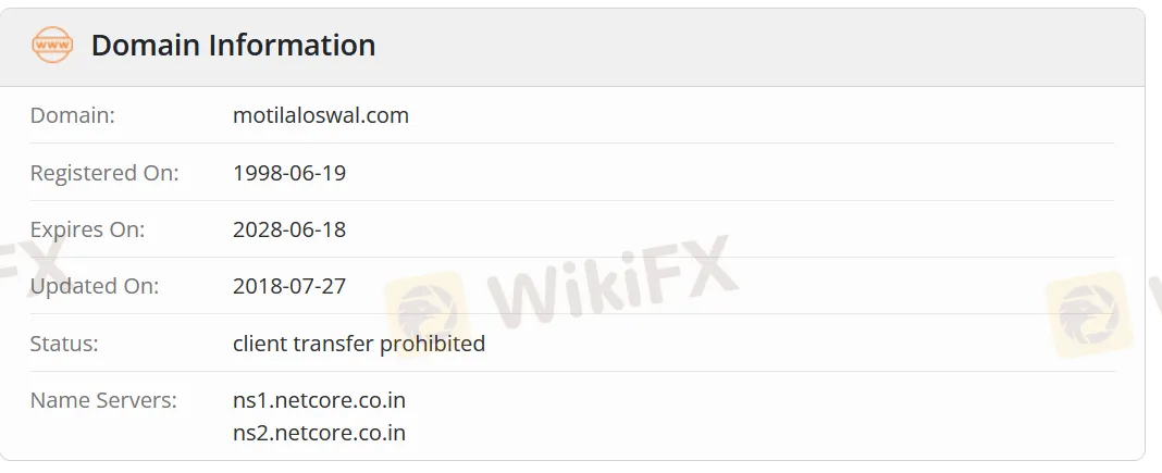 Motilal Oswal domain