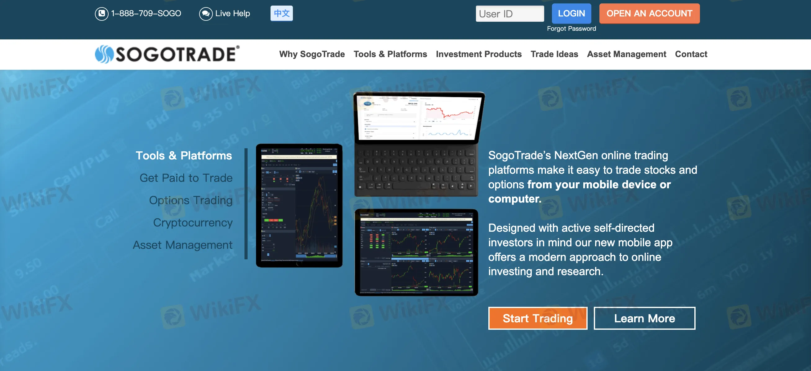 SogoTrade的主页