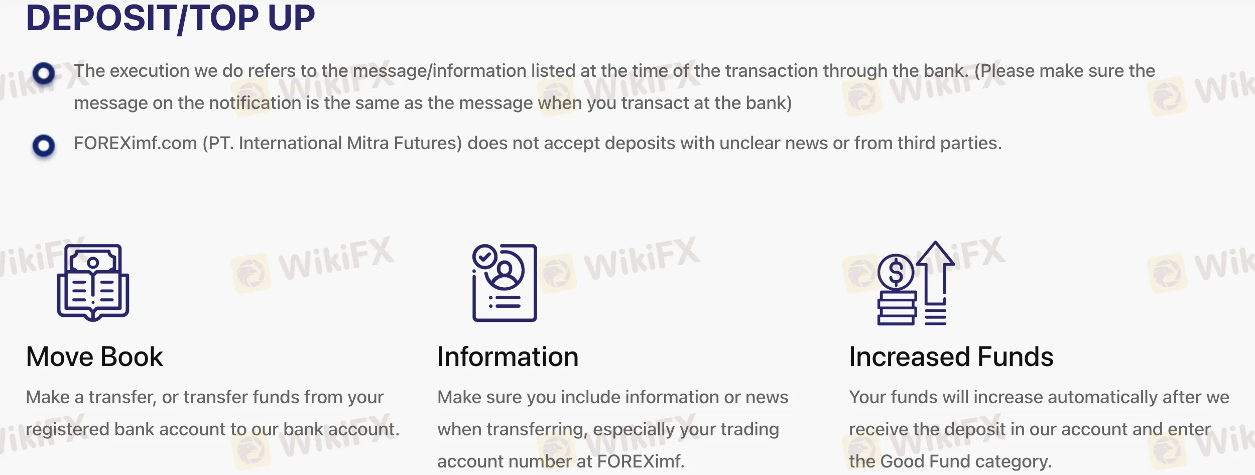 Deposit and Withdrawal