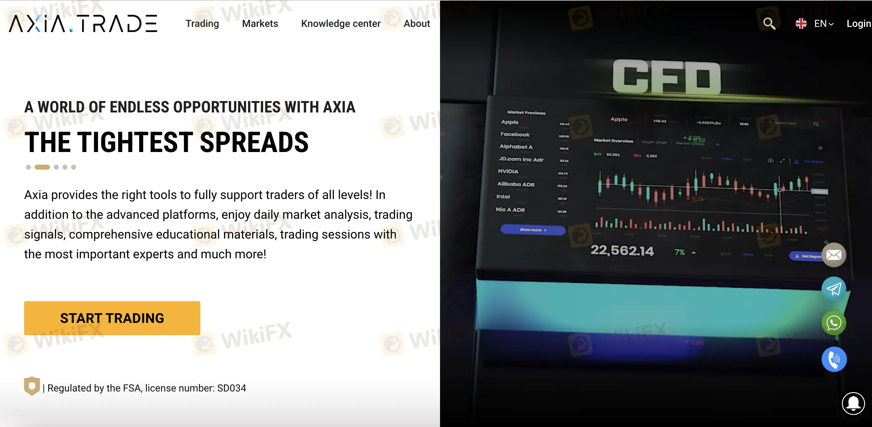 Axia Investments' الصفحة الرئيسية