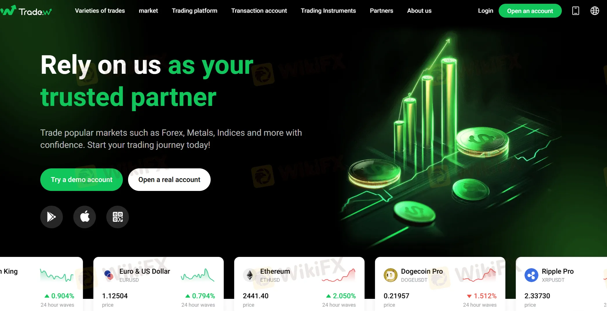TradeWill's homepage