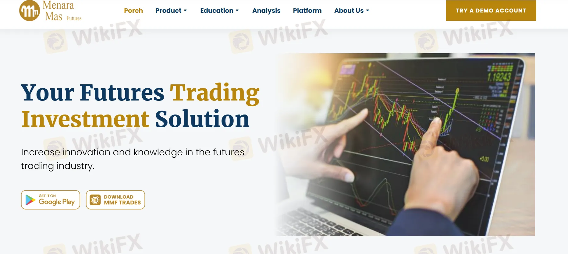 Menara Mas Futures' homepage