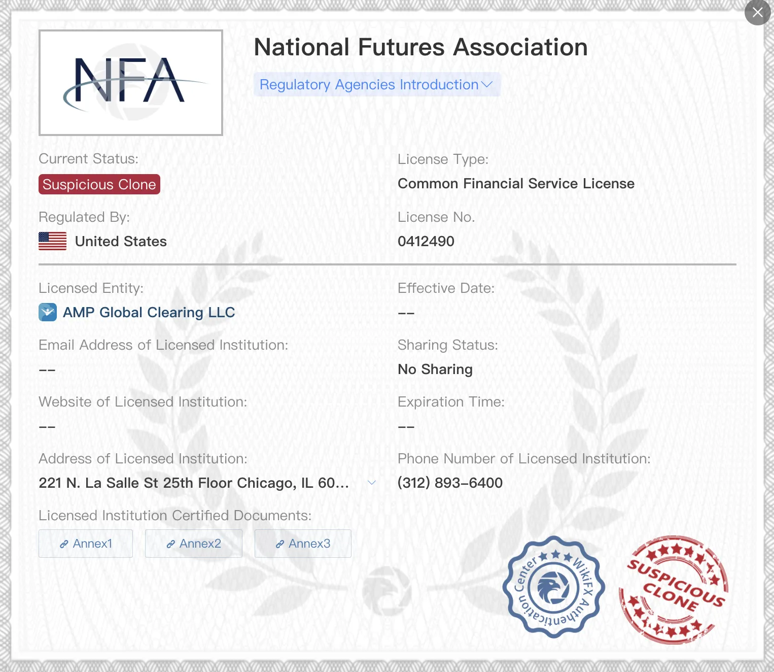 Suspicious Clone NFA license Suspicious Clone NFA license