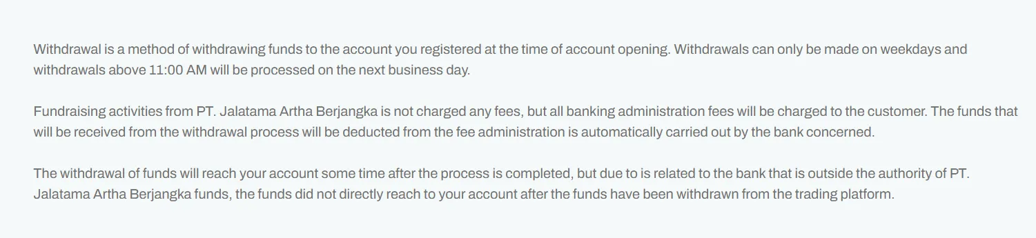 Deposit and Withdrawal Deposit and Withdrawal