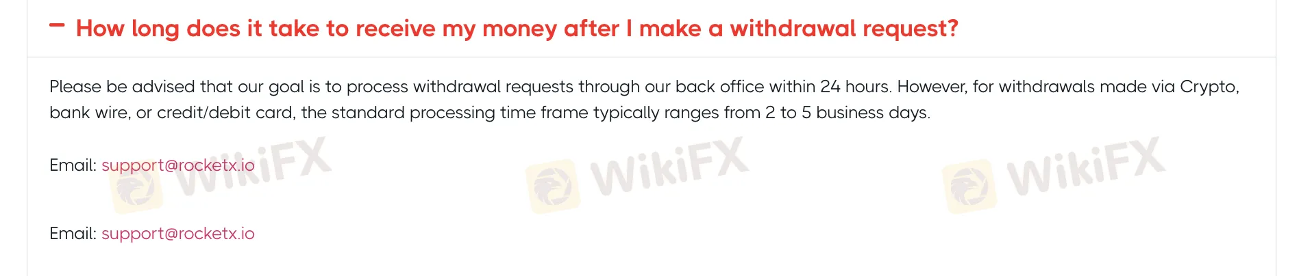 Deposit and Withdrawal
