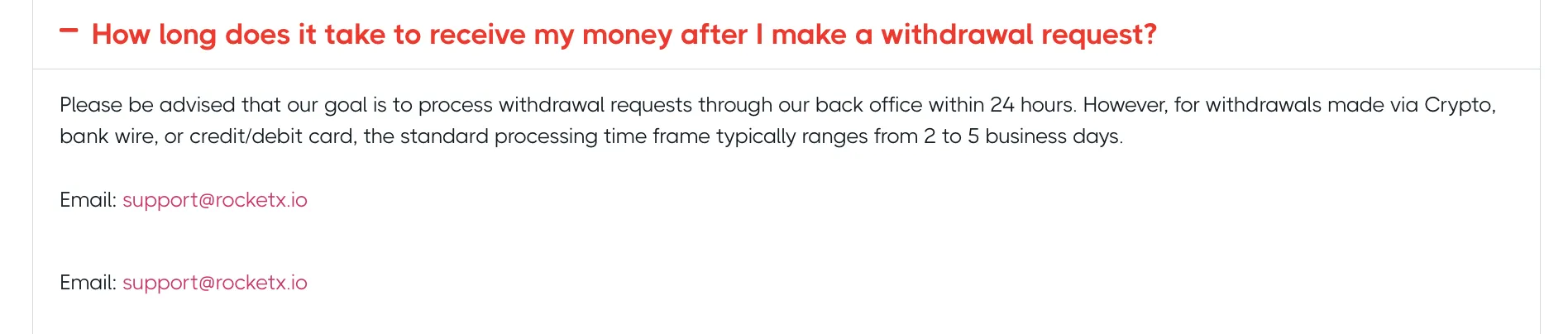 Deposit and Withdrawal Deposit and Withdrawal