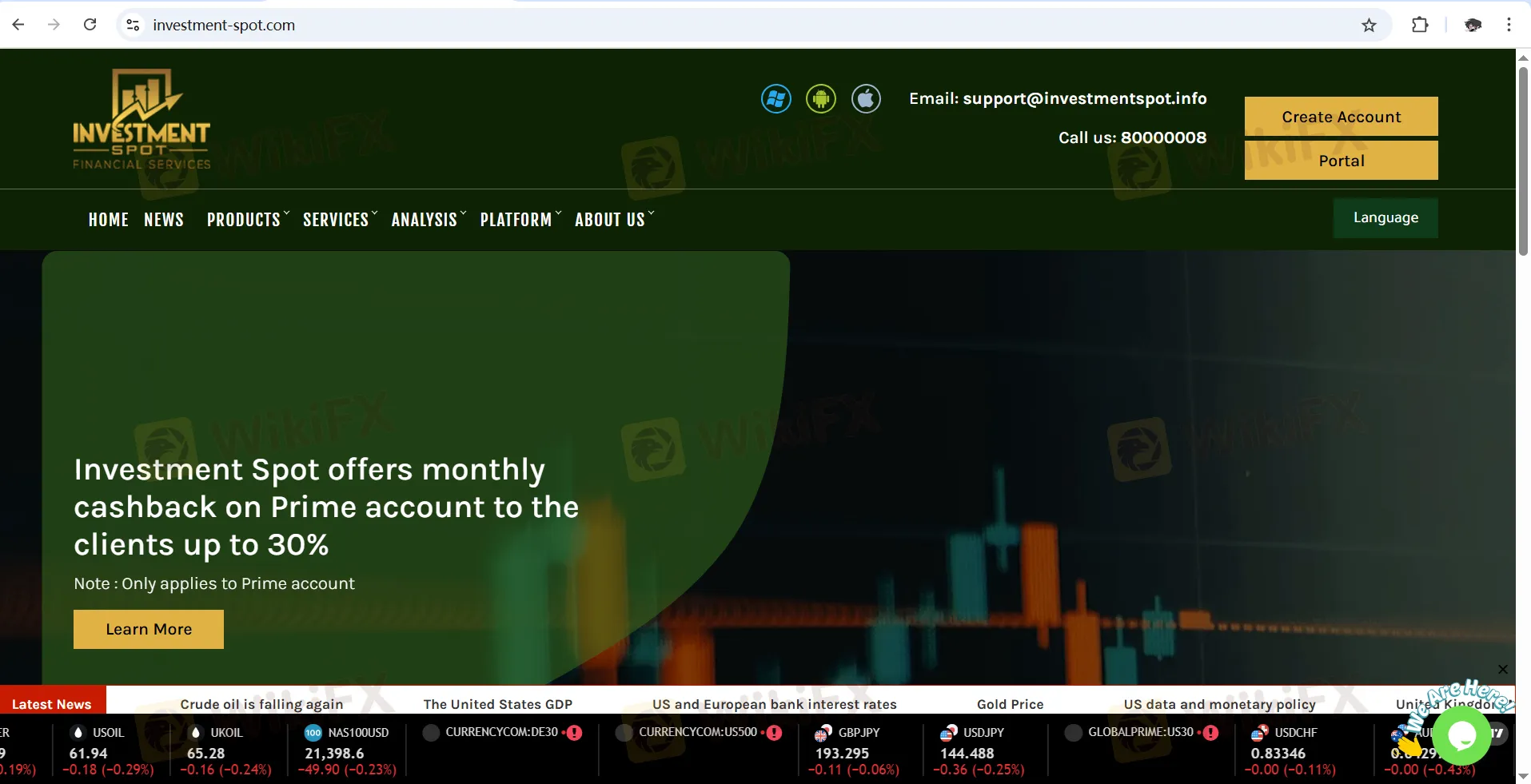 Investment Spot Information