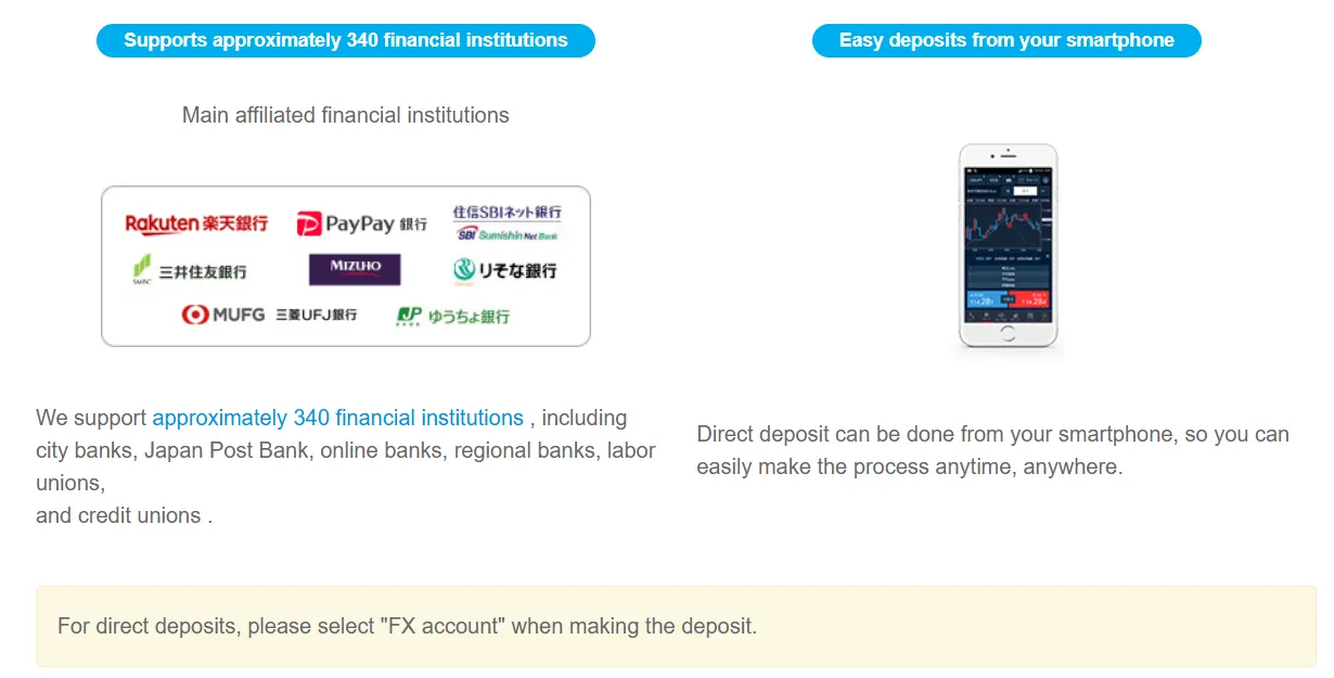 Deposit and Withdrawal