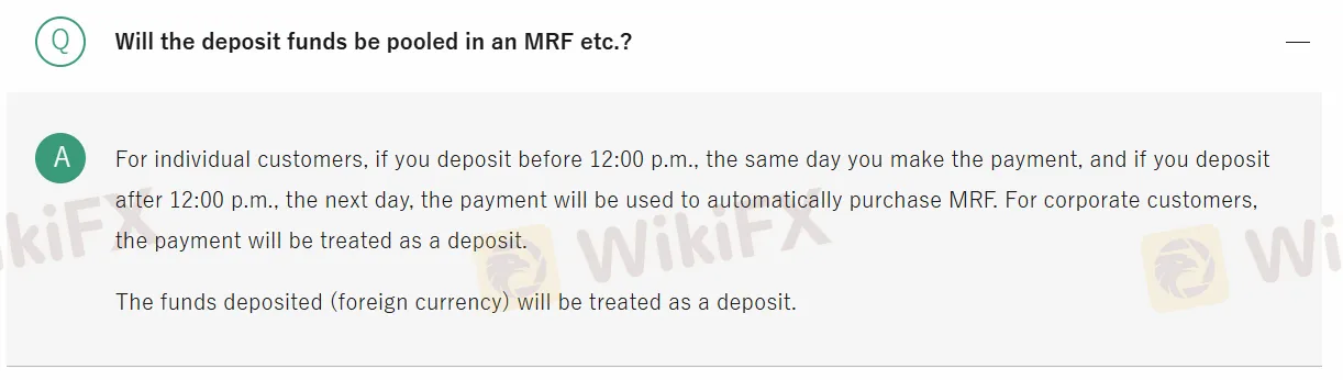 Deposit and Withdrawal