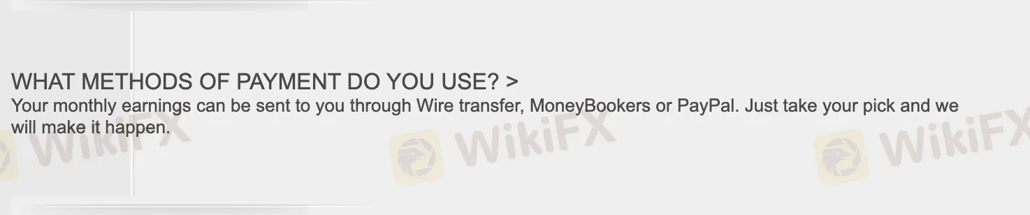 Deposit and Withdrawal