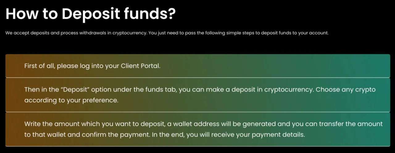 Deposit and Withdrawal